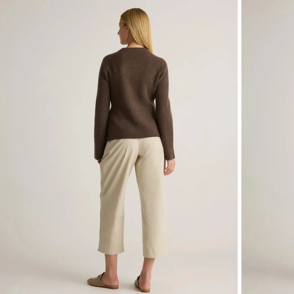 Quince cashmere Brown Button-Up Cardigan. Size L - Picture 5 of 10